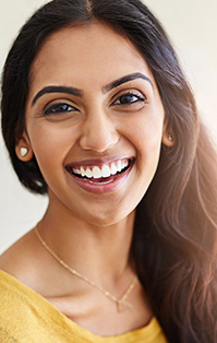 Young woman with gorgeous healthy smile