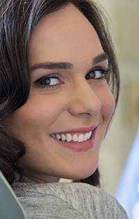 Woman with flawless healthy smile